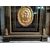 Credenza francese stile Boulle del 1800 in legno ebanizzato e ricche applicazioni in bronzo scena galante