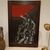 Pittura Brutalista anni '60/70 su tela : arte moderna