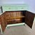 Antica credenza Liberty primi 900 laccata verde Provenza. Mis 107 x 47 . h 103. Restaurata ! 