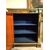Credenza francese stile Boulle del 1800 in legno ebanizzato e ricche applicazioni in bronzo scena galante