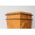 Antica colonna XVIII SEC  base laccata dipinta finto marmo . Giallo Siena . Mis h 108 . Base 33 x 33