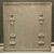 P254 - Piastra in ghisa con due colonne, epoca '800, misure cm L 39 x H 39