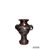Grande Vaso Cinese del 1800 in Bronzo Con animali in Rilievo