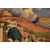 Olio su tela spagnolo di metà XX secolo raffigurante veduta cittadina Catalana Firmato Tomas Perez Martinez 1911 – 1992