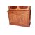 Grande credenza doppio corpo Luigi Filippo in legno di mogano XIX secolo