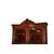 Grande credenza doppio corpo Luigi Filippo in legno di mogano XIX secolo
