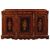 Credenza doppio corpo olandese di fine 1700 intarsiato 