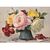 DIPINTI ANTICHI DI FIORI, VASO DI ROSE, PITTURA  AD OLIO SU TELA, INIZIO 900. (QF639)