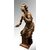 GRANDE SCULTURA LIGNEA " ANGELO ANNUNCIANTE INGINOCCHIATO" 