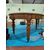 Particolare tavolo in radica di noce con intarsi in acero allungabile - 112 x 180/300 cm