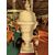 Spettacolare coppia di trionfi in ceramica di Bassano - H 135 cm