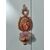 Magnifica Coppia di Acquasantiere in vetro dorate e dipinte - H 30 cm - Vetro soffiato di Murano - Fine XIX secolo