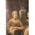 Riposo della Sacra Famiglia. | Dipinto olio su cartone, fine XVIII inizi XIX secolo