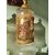 Magnifica coppia di vasi da Farmacia in vetro soffiato dorati e dipinti - H 53 cm - Inizio '900