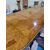 Particolare tavolo in radica di noce con intarsi in acero allungabile - 112 x 180/300 cm
