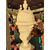 Spettacolare coppia di trionfi in ceramica di Bassano - H 135 cm