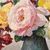 DIPINTI ANTICHI DI FIORI, VASO DI ROSE, PITTURA  AD OLIO SU TELA, INIZIO 900. (QF639)