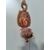 Magnifica Coppia di Acquasantiere in vetro dorate e dipinte - H 30 cm - Vetro soffiato di Murano - Fine XIX secolo