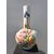 Earthenware vase with polychrome floral decoration. Nine of Bassano.     