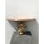 Carved and gilded wooden shelf with marbled lacquered top.     