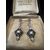 Platinum earrings with Diamonds and Sapphires