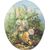Set of 4 oval paintings from boiserie panels. - O/5542