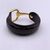 GUCCI Bracciale Vintage in Pelle Col. Marrone
