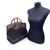 BOTTEGA VENETA Borsa a Mano Vintage in Tela Col. Nero Marco Polo L