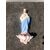 Acquasantiera in porcellana bisquit con figura di Cristo.Francia.