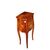 Tavolino Comodino Francese del 1800 Riccamente intarsiato in legno di Bois de Rose stile Luigi XV