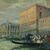 Pittore veneziano (fine XIX sec.) - Venezia, veduta della Riva degli Schiavoni con maschere di carnevale.