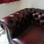 Coppia di poltrone chesterfield club inglese originale nuova in pelle bordeaux 