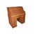 Scrivania a rullo americana in legno di rovere di inizio 1900 con ampi cassetti
