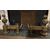 AL316 - Coppia di alari in bronzo dorato con coppe, epoca '800, misure cm L 40 x H 45 x P 50
