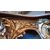 Consolle francese del 1800 in legno dorato foglia oro stile Luigi Filippo piano in marmo