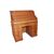 Scrivania a rullo americana in legno di rovere di inizio 1900 con ampi cassetti