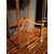 Tavolino inglese stile satinwood del 1800 con pitture e putto