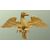ANTICA AQUILA IMPERIALE IN LEGNO DORATO - XIX SECOLO