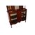 Cabinet Vetrina inglese del 1800 stile Vittoriano in legno di Mogano con intarsi