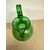 Antico versatoio brocca primi '900 in vetro verde soffiato, Empoli, h 40 cm