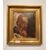 Antico dipinto del 1800 olio su tavoletta raffigurante Cardinale