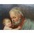 Quadro olio su tela Giuseppe e il bambino XVIII sec. scuola bolognese Italia