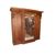 Grande armadio tre porte con specchio Vittoriano della seconda metà del 1800 in legno di mogano 