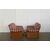 Coppia di poltrone in legno e rattan