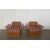 Coppia di poltrone in legno e rattan