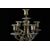 Tris composto da orologio e due candelabri francesi del 1800 meccati con quadrante in porcellana di Sevres