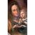 Quadro, olio su tela "Maria Vergine Bambina e Sant'Anna" - inizi XVIII sec. 