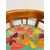 Antica poltroncina art decò 1940 in noce, seduta ricamata a foglie,70x52x44 cm