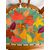 Antica poltroncina art decò 1940 in noce, seduta ricamata a foglie,70x52x44 cm