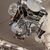 Lampadario Chandelier Mazzega anni 70 vetro e acciaio – sei luci  . Modernariato – design . h 50 L 50 